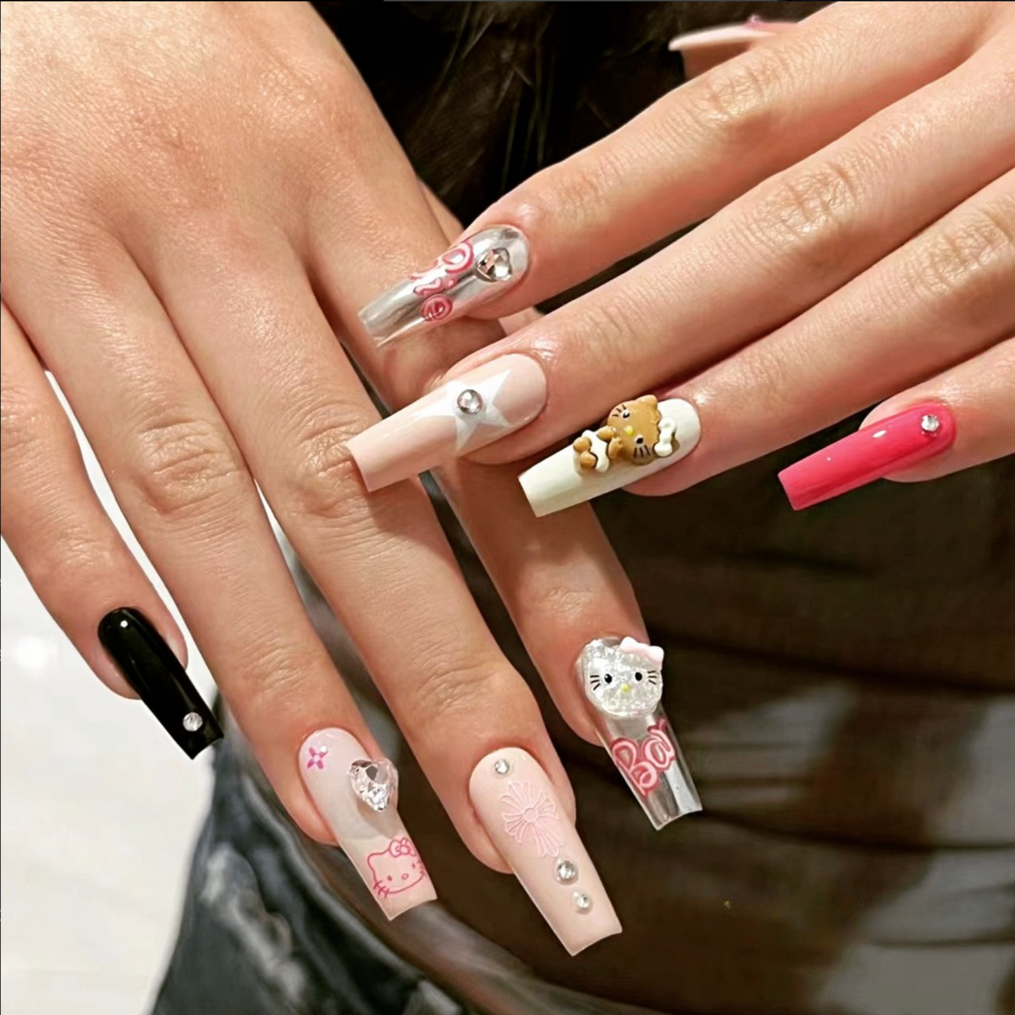 Hello Kitty Press On Nails